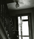 Black and white photograph that Nini Lyons took of Jane and Beth's house during Jane's illness