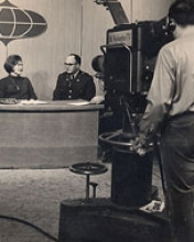 Jane Chambers in her days as a newscaster for Channel 8 in Portland, ME. 